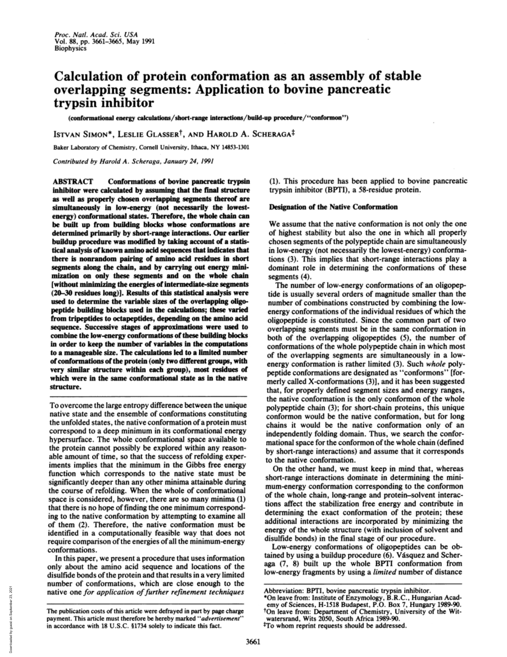 calculation-of-protein-conformation-as-an-assembly-of-stable