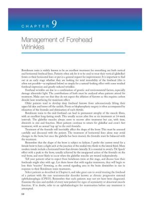 Management of Forehead Wrinkles