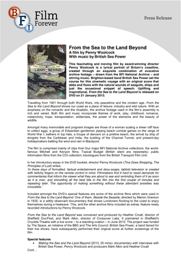 From the Sea to the Land Beyond a Film by Penny Woolcock with Music by British Sea Power