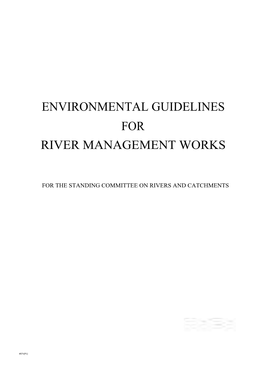 Environmental Guidelines for River Management Works