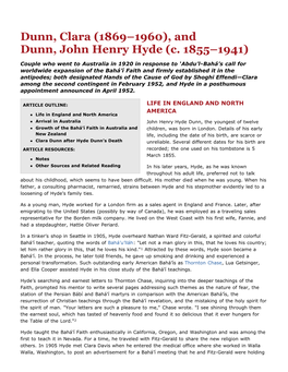 And Dunn, John Henry Hyde (C