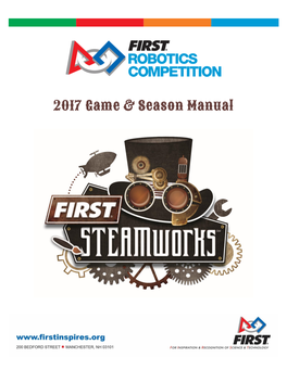 FIRST Robotics Competition 2017 Game and Season Manual