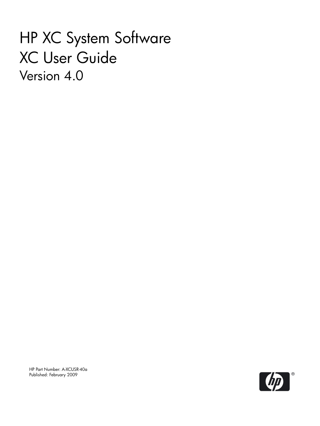 XC User Guide Version 4.0