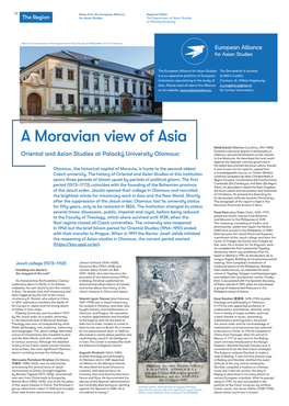 A Moravian View of Asia