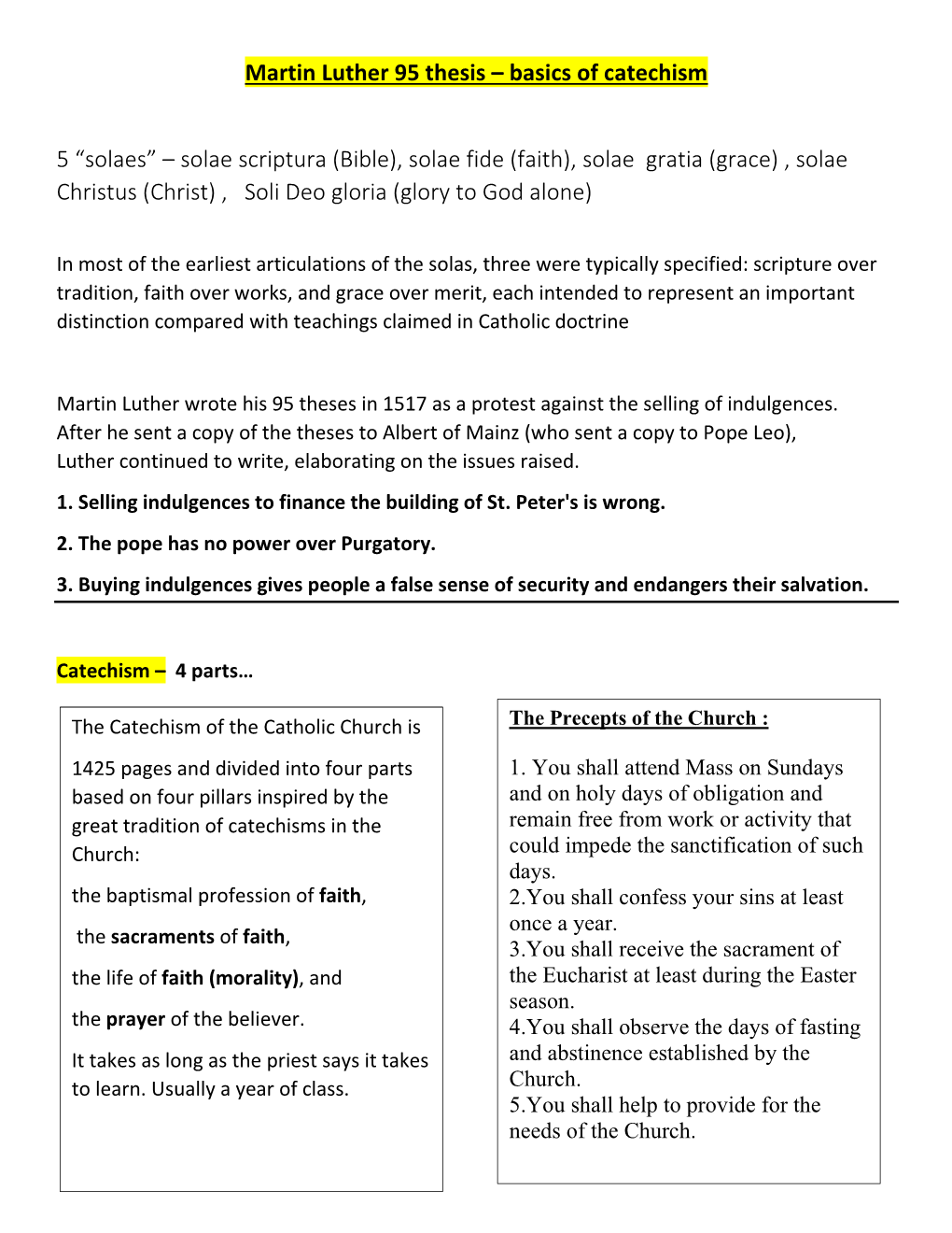 Luther Catechism, Confessional, Rosary