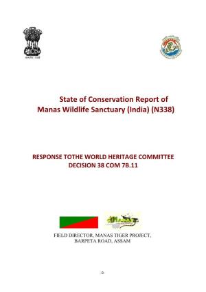 State of Conservation Report of Manas Wildlife Sanctuary (India) (N338)
