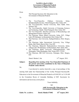 Proceeding of Frist Meeting of Vcs of Pvt. Universities.Pdf11 52 2011 11 08 07.Pdf