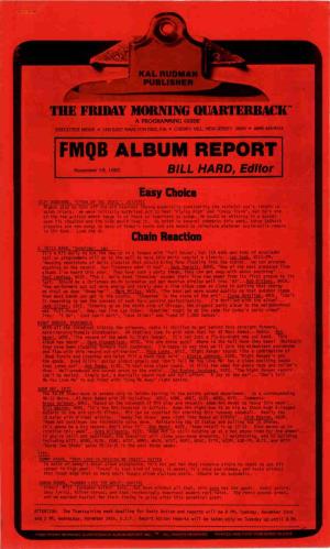 Fiviqb Album Report