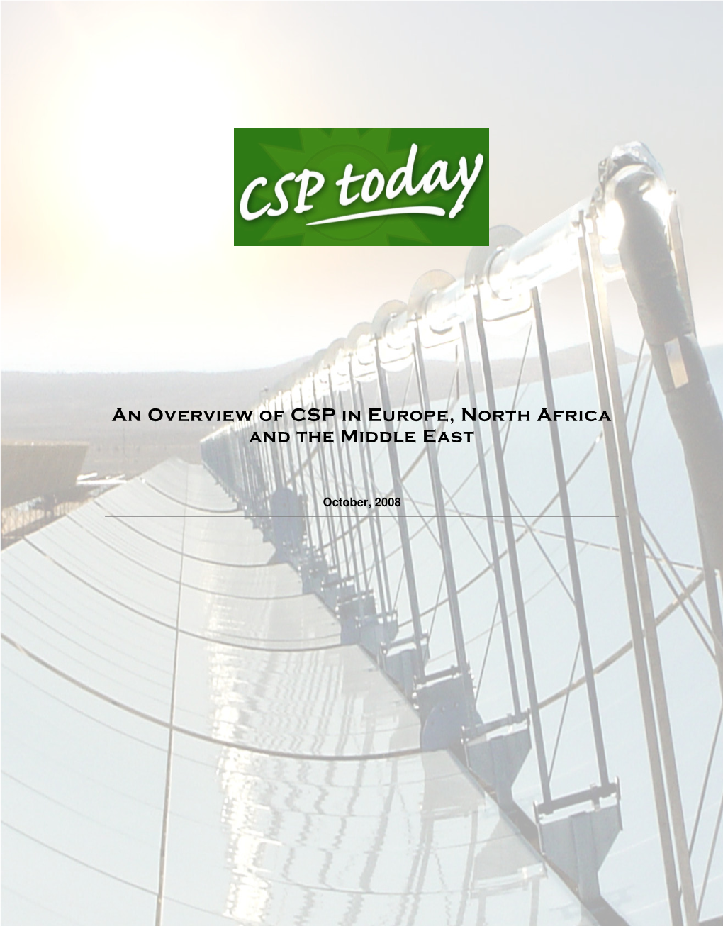 An Overview of CSP in Europe, North Africa and the Middle East