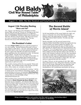 August 11, 2005, the One Hundred and Forty-Fourth Year of the Civil War