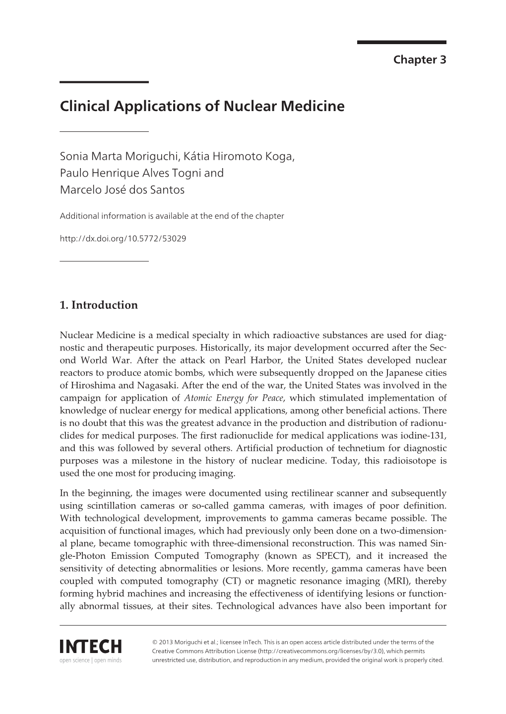 Clinical Applications of Nuclear Medicine