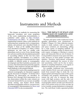 S16. Instruments and Methods