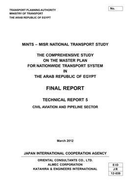 Mints – MISR NATIONAL TRANSPORT STUDY