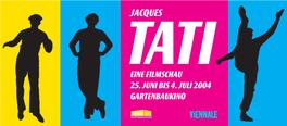 Jacques Tati Eine Filmschau 25