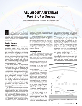 ABOUT ANTENNAS Part 1 of a Series by Bob Grove W8JHD, Publisher, Monitoring Times