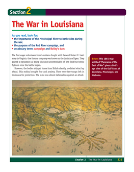 Section22 the War in Louisiana