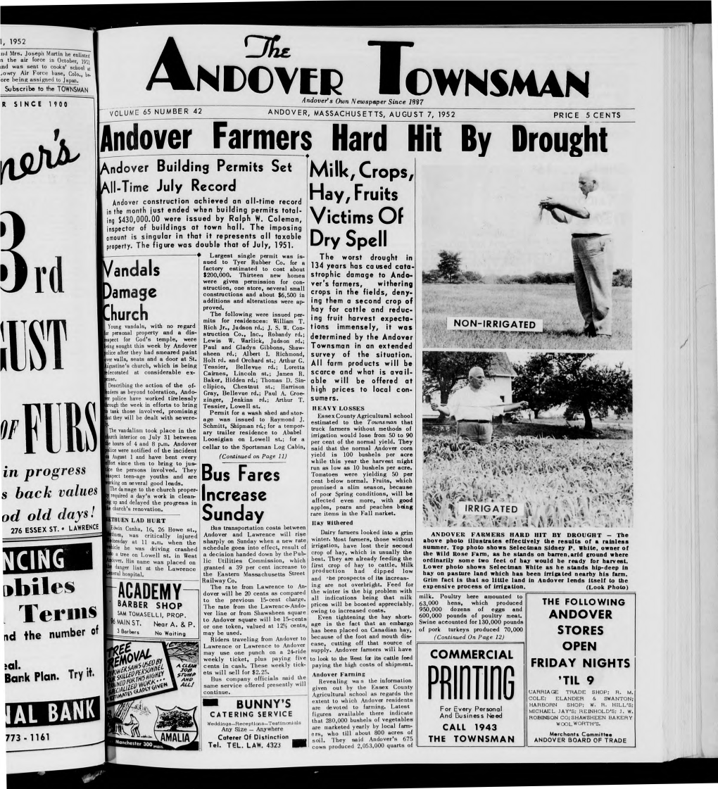 Andover Townsman, 8/7/1952