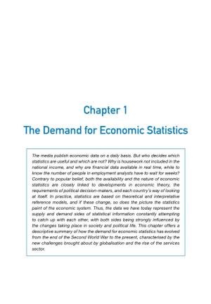 Chapter 1 the Demand for Economic Statistics
