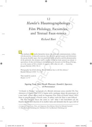 Hamlet's Hauntographology
