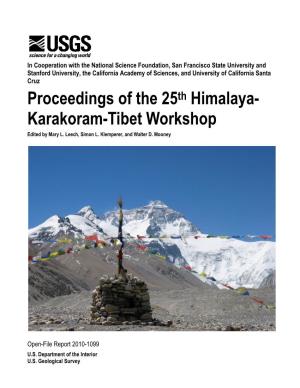 Geodesy and Great Earthquakes in the Himalaya, by Roger Bilham a New Quaternary Strand of the Karakoram Fault System, Ladakh Himalayas, by Wendy M