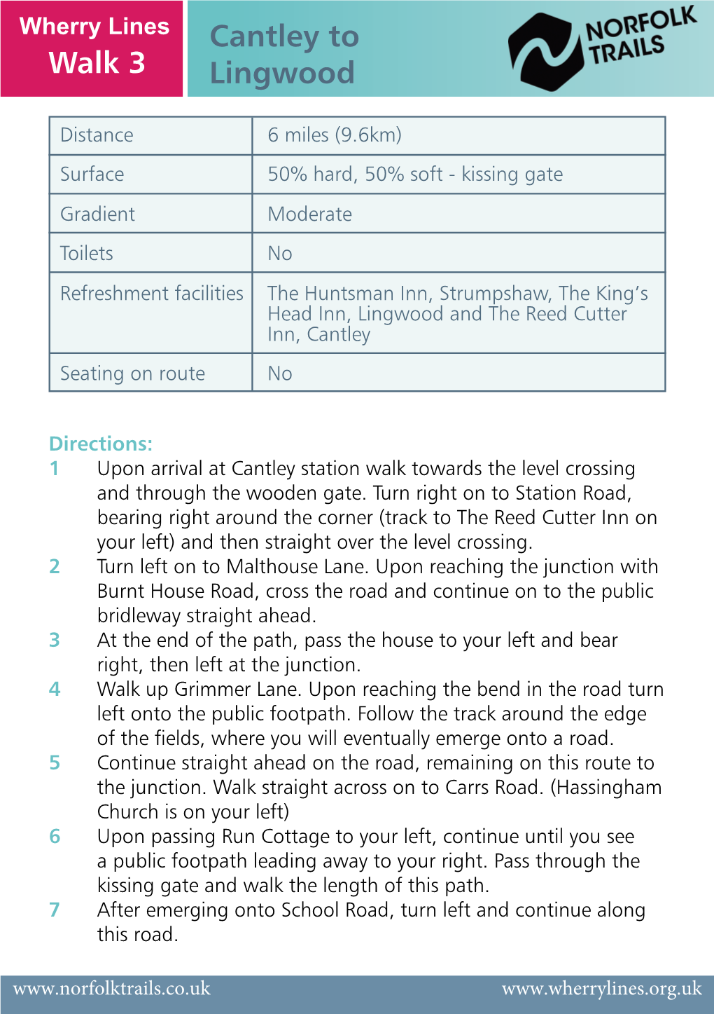 Walk 3 Cantley to Lingwood