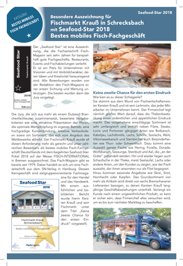 Fischmarkt Krauß in Schrecksbach Mit Seafood-Star 2018 Bestes Mobiles
