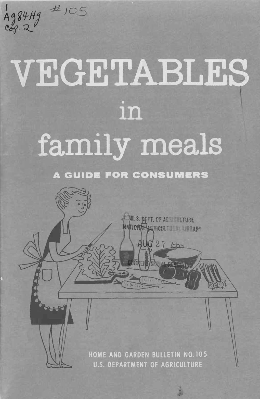 VEGETABLES Family Meals a GUIDE for CONSUMERS