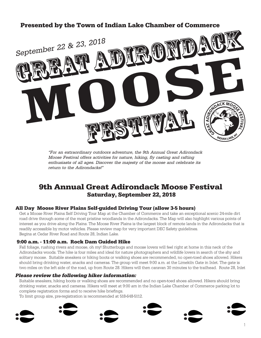 Moose Festival Offers Activities for Nature, Hiking, Fly Casting and Rafting Enthusiasts of All Ages