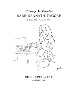 RABINDRANATH TAGORE (7 May, 1861-7 August, 1941)
