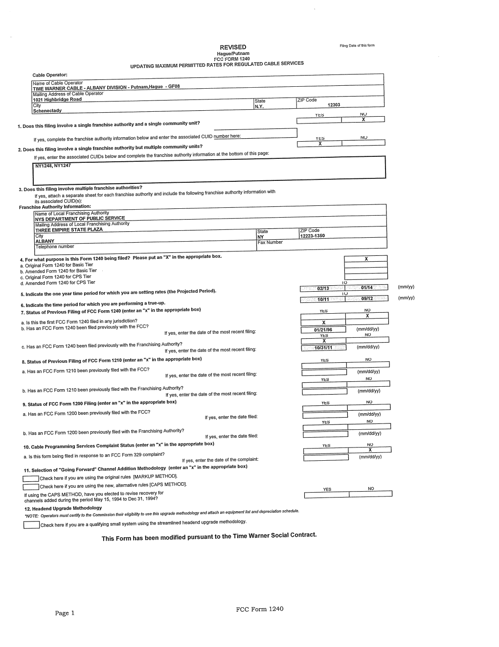 1 ::::1 (Mm/Dd/Yy) If Yes, Enter the Date of the Most Recent Filing: in the Appropriate Box) B