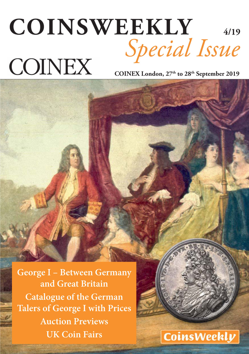 George I – Between Germany and Great Britain Catalogue of the German Talers of George I with Prices Auction Previews UK Coin Fairs