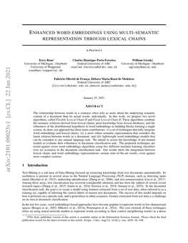 Enhanced Word Embeddings Using Multi-Semantic