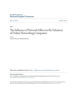 The Influence of Network Effect on the Valuation of Online Networking