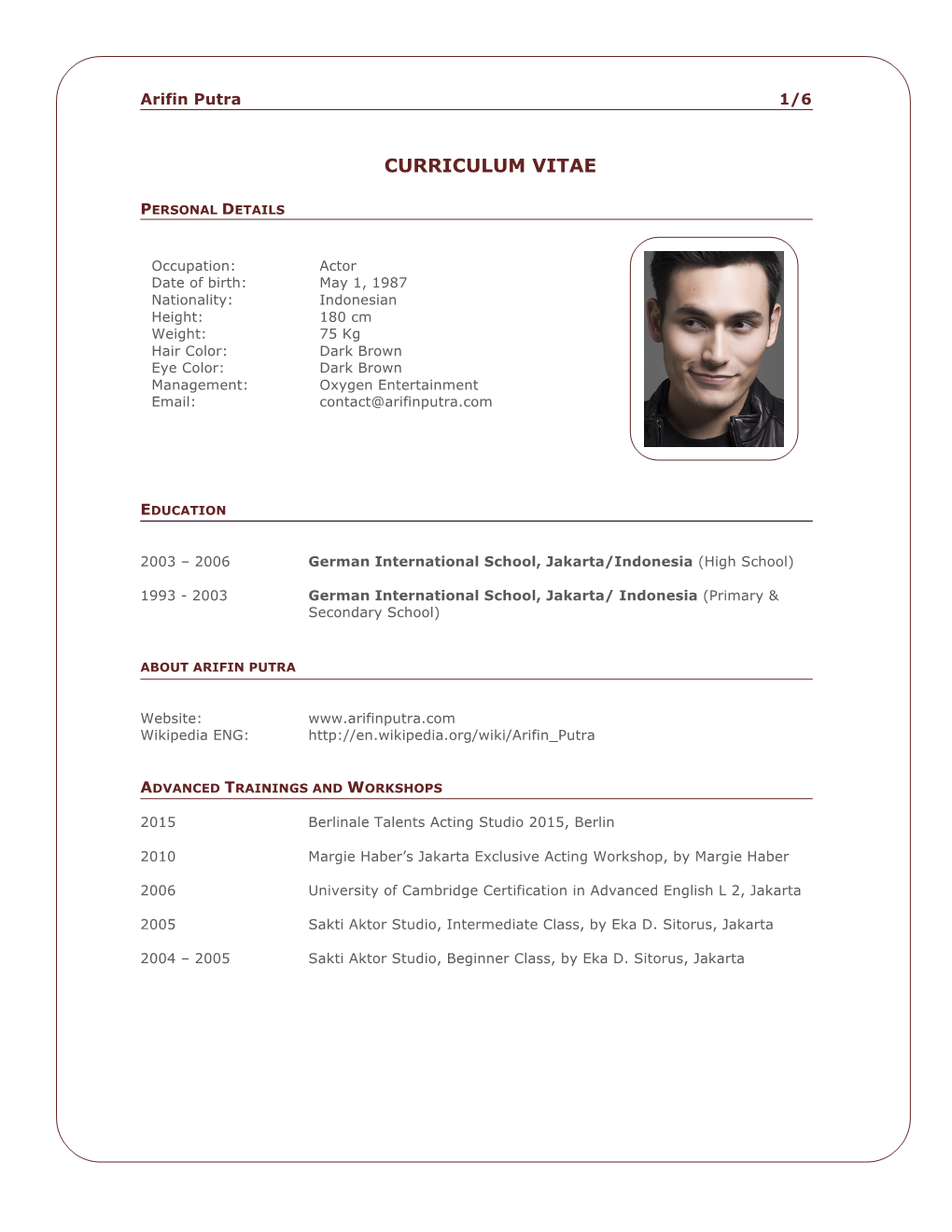 Curriculum Vitae