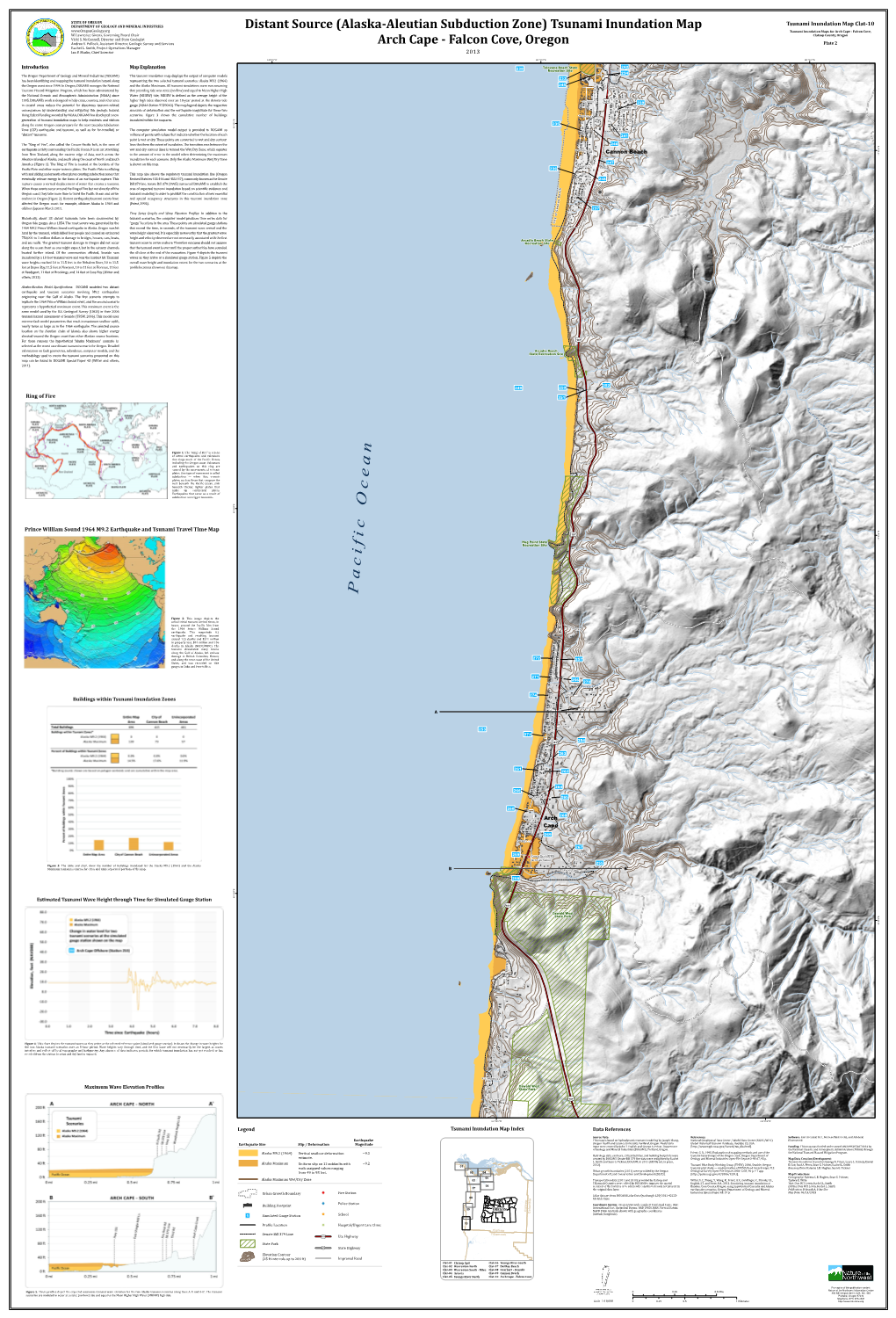 Alaska-Aleutian Subduction Zone) Tsunami Inundation Map Tsunami Inundation Maps for Arch Cape - Falcon Cove, W