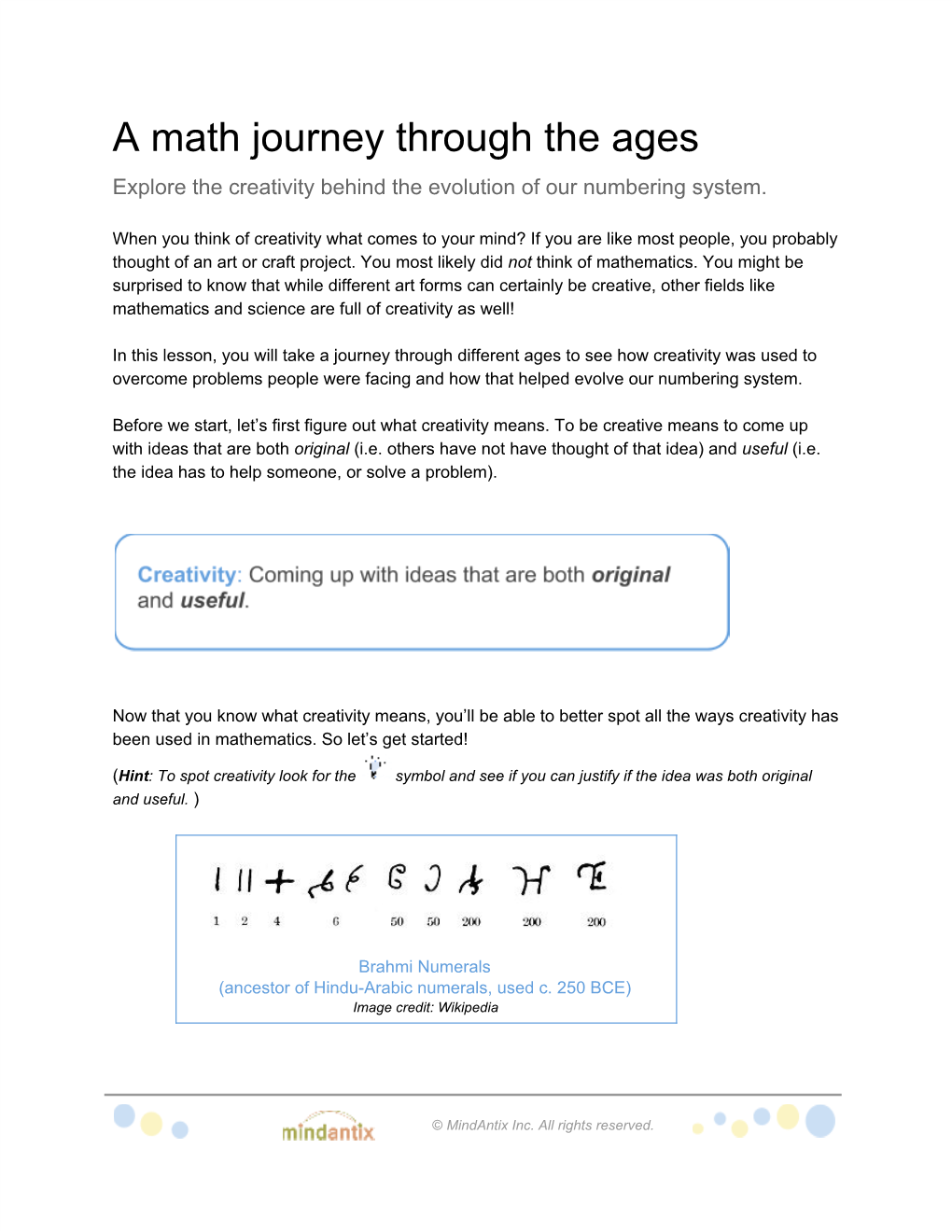 A Math Journey Through the Ages Explore the Creativity Behind the Evolution of Our Numbering System