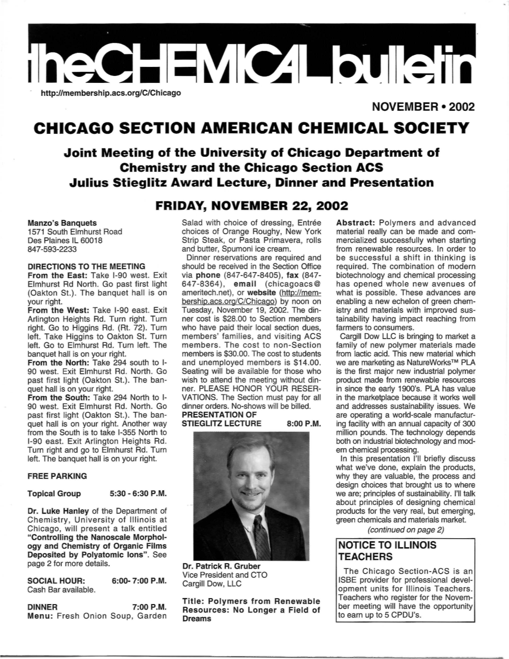 Chicago Section American Chemical Society