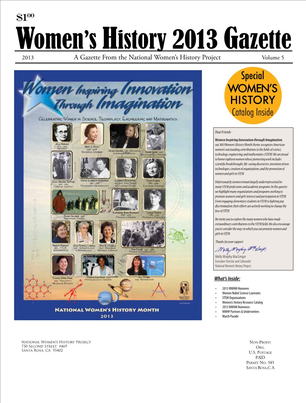 Women S History 2013 Gazette