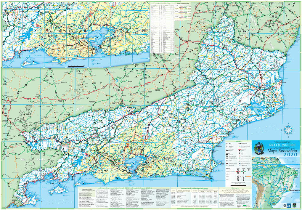 Mapa Rodoviário Do Estado Do Rio De Janeiro