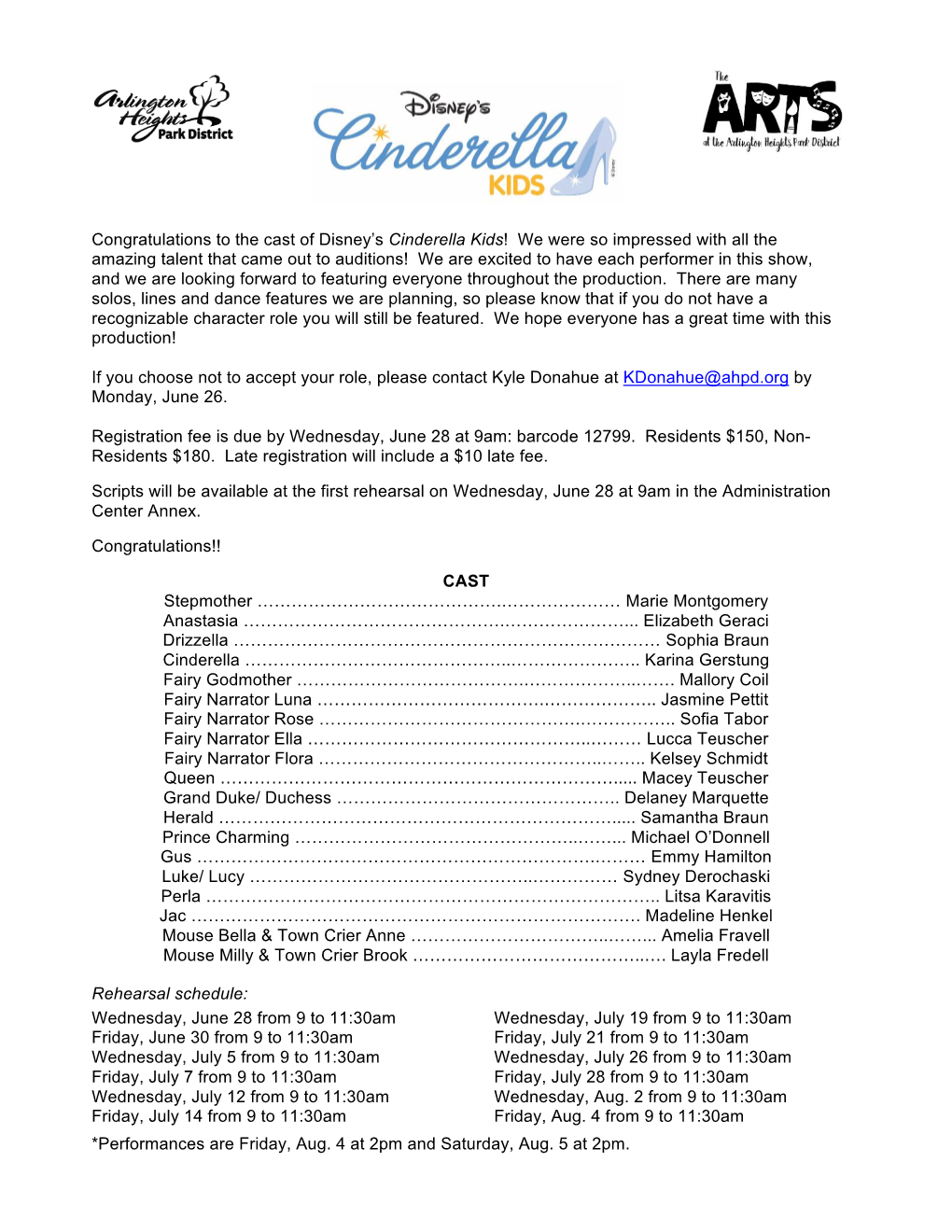 Cinderella Cast List