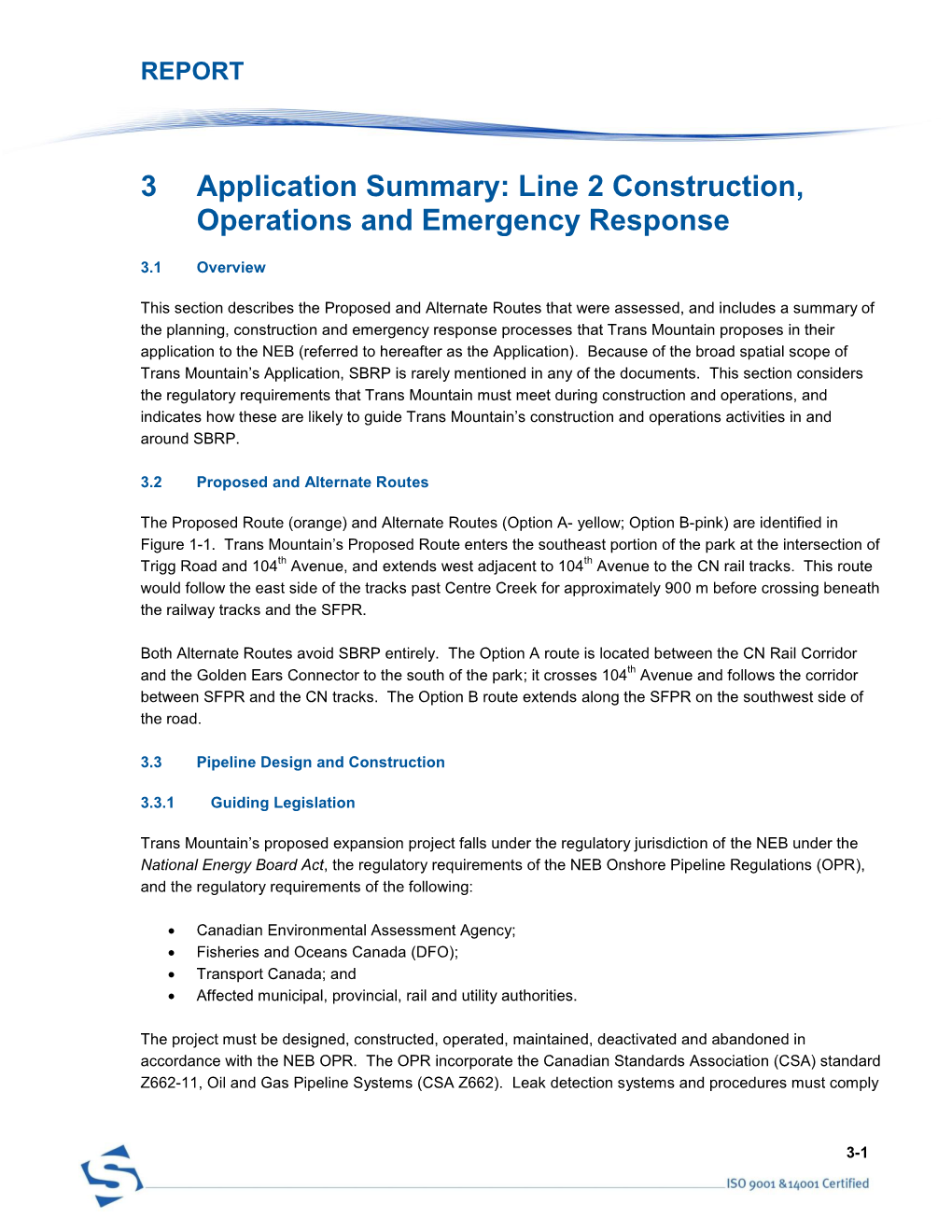 Line 2 Construction, Operations and Emergency Response