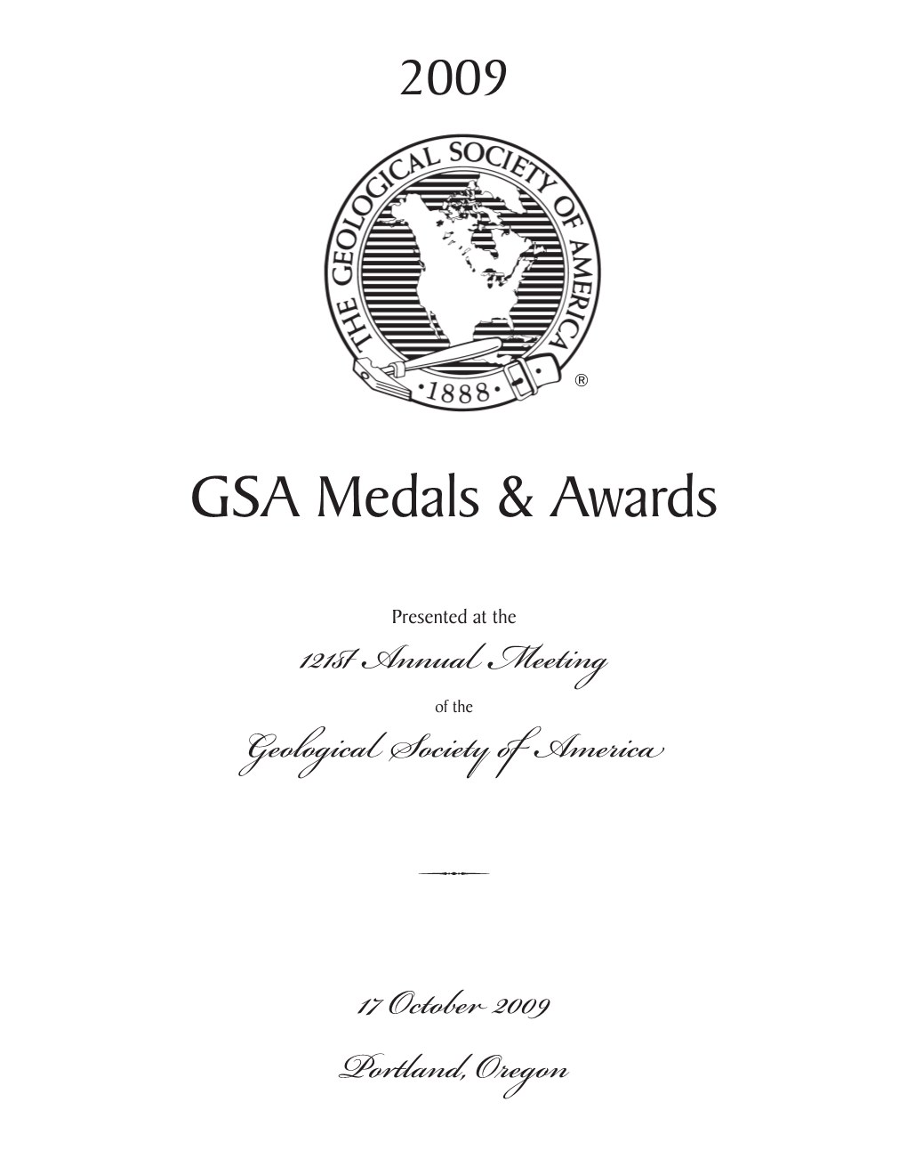 GSA Medals & Awards