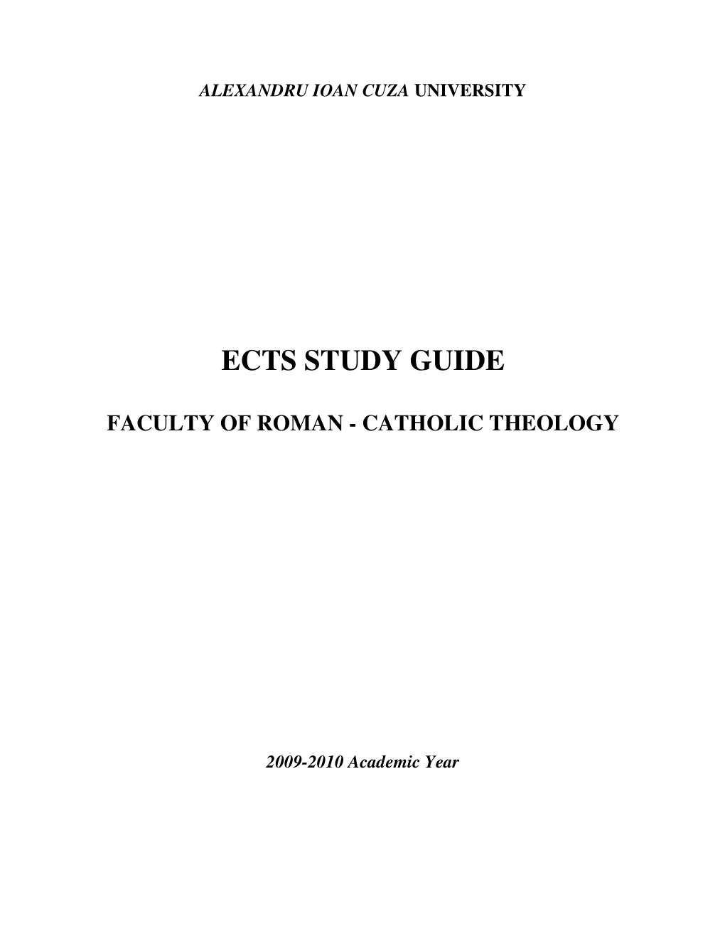 Ects Study Guide