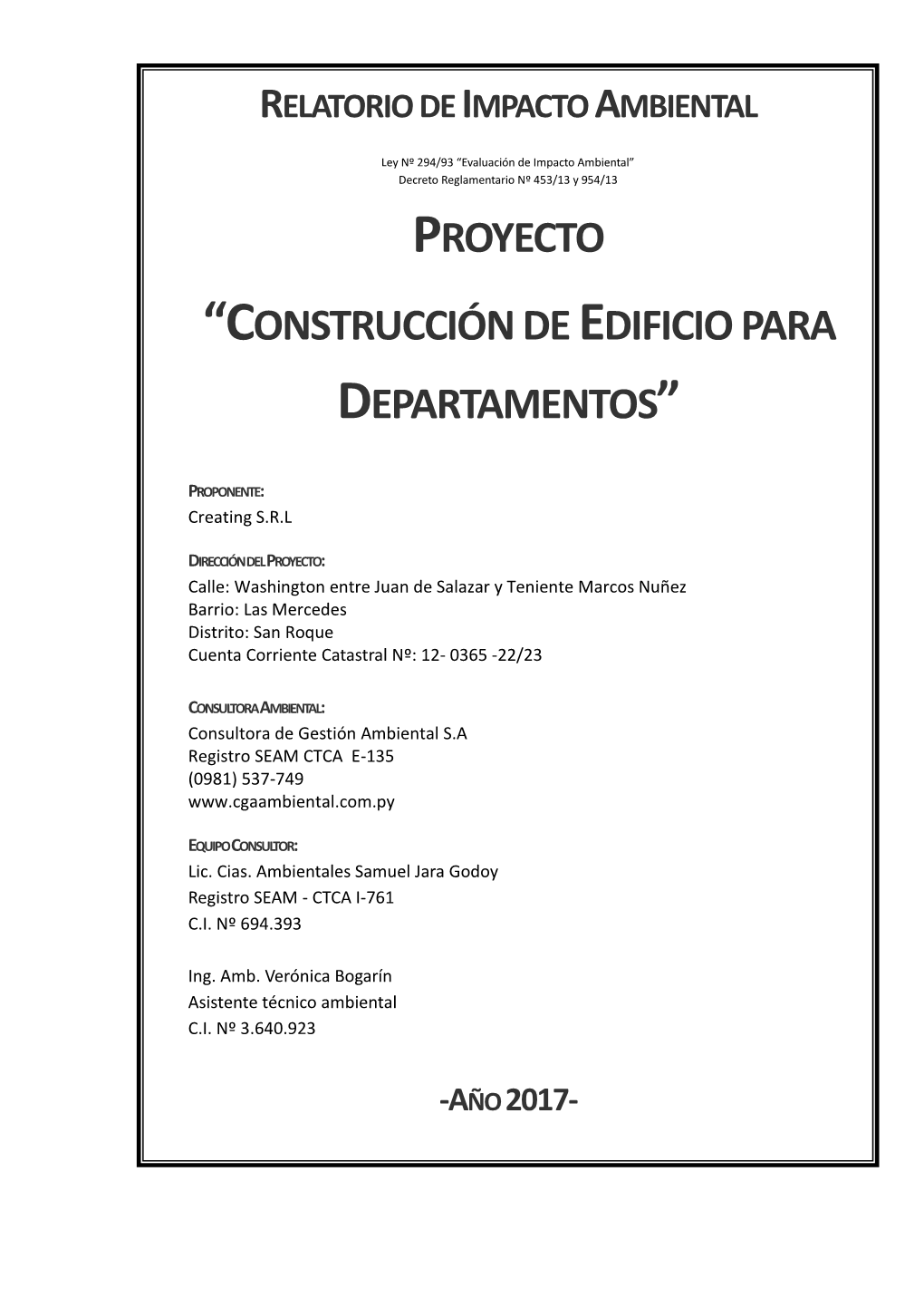 Construcción De Edificio Para Departamentos”