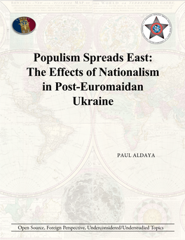 The Effects of Nationalism in Post-Euromaidan Ukraine