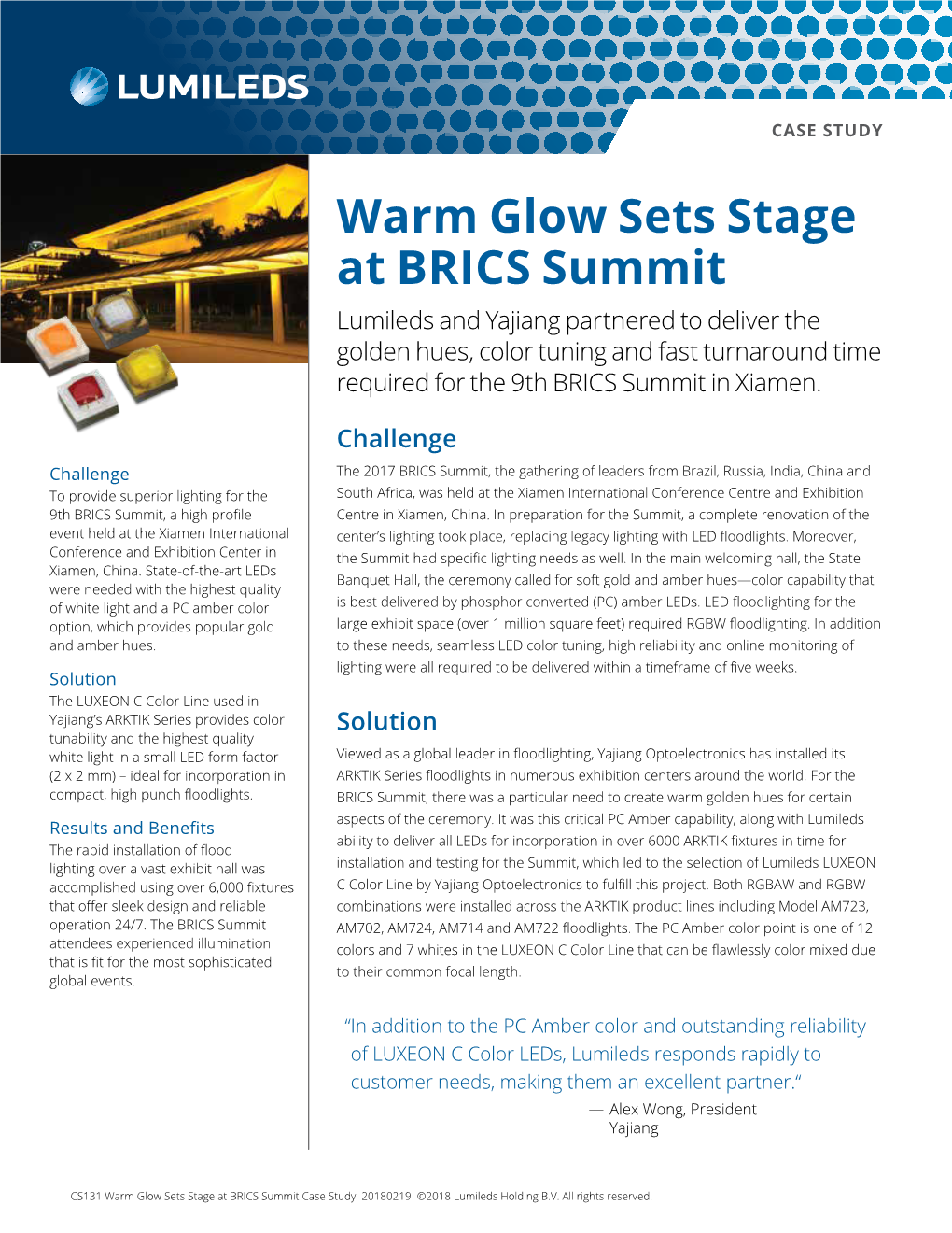 Warm Glow Sets Stage at BRICS Summit
