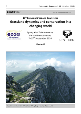 Grassland Dynamics and Conservation in a Changing World