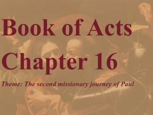 Acts 16 Notes