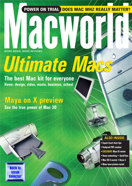 AUGUST 2001 Read More Macworld Opinions Online ( and Join in the Debate