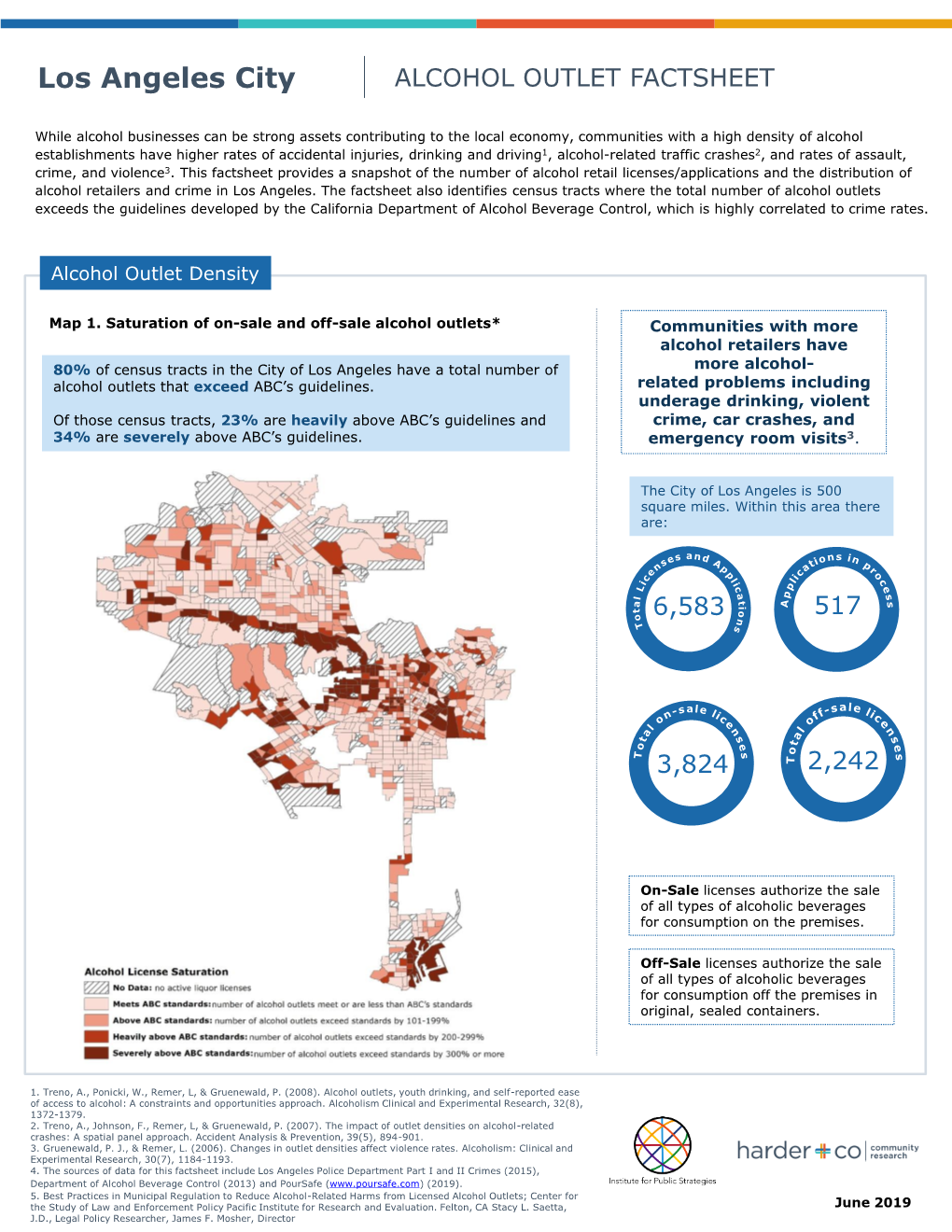 Los Angeles City ALCOHOL OUTLET FACTSHEET